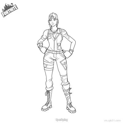 Free printable Sparkplug 01 Coloring Page - Free PDF Printable Fortnite Coloring Sheets coloring page